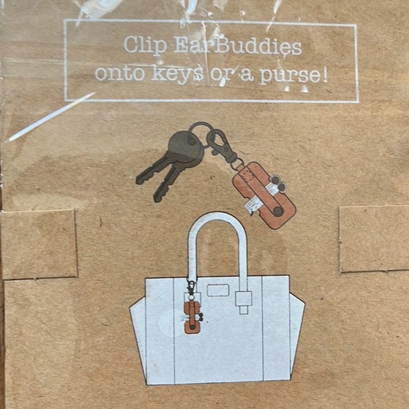 NWT Wired Earbuds Cord Wrap Butterfly Keychain / Bag Charm by Hang Accessories - Picture 4 of 7